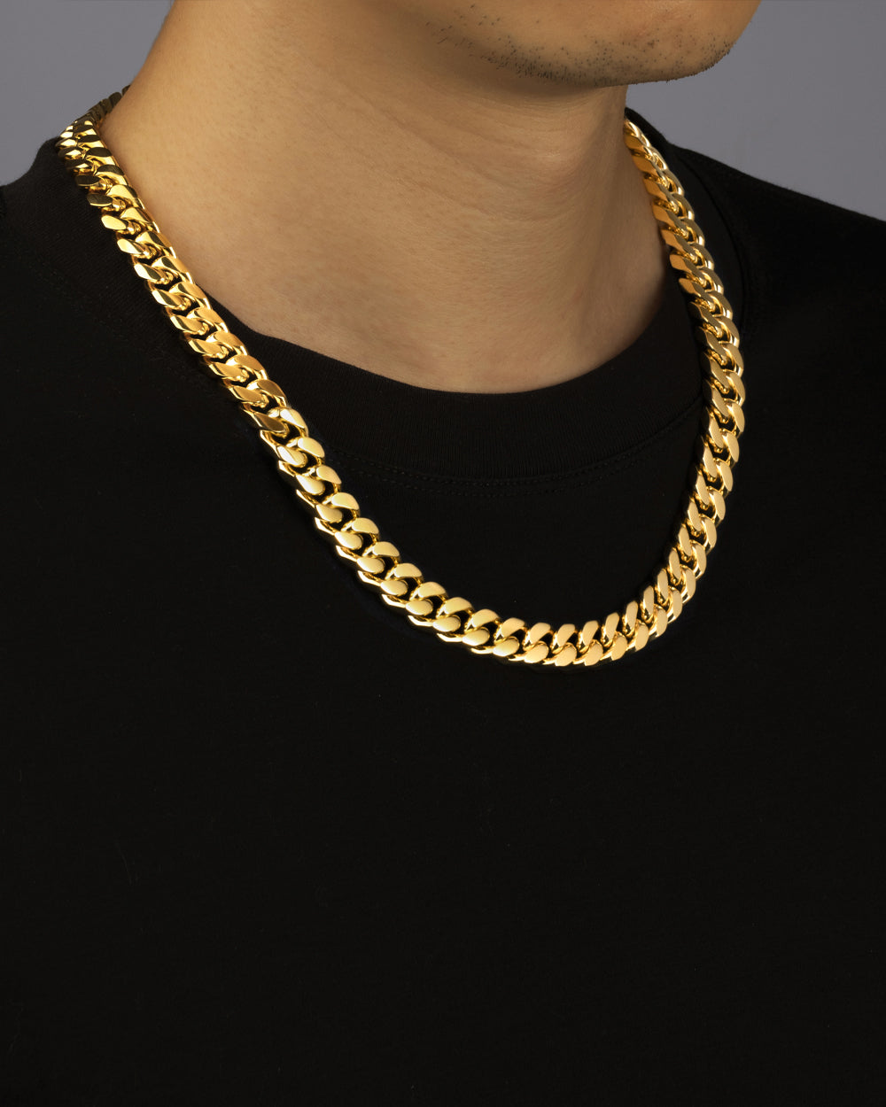 CLEAN BOXED CUBANA CHAIN. - 11MM GOLD