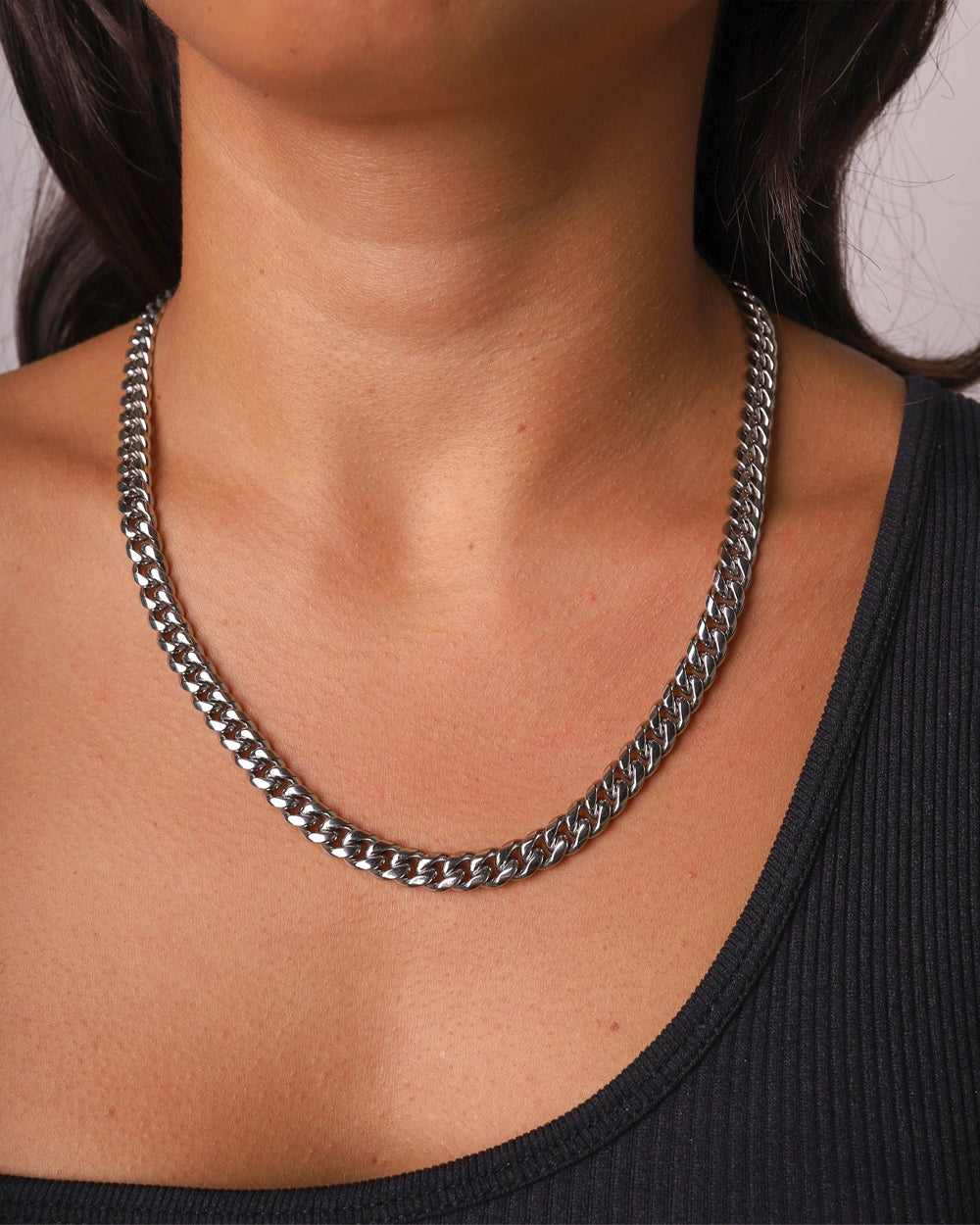 CLEAN CUBANA CHAIN. - 6MM