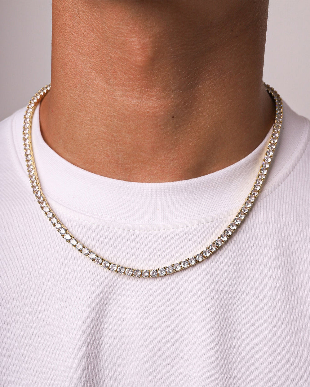 ICE BREAKER CHAIN. - 4MM GOLD