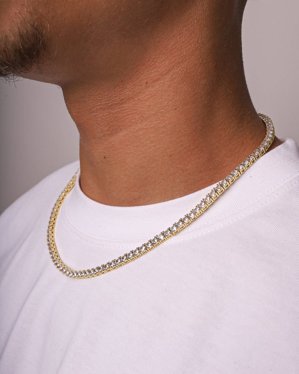 ICE BREAKER CHAIN. - 4MM GOLD