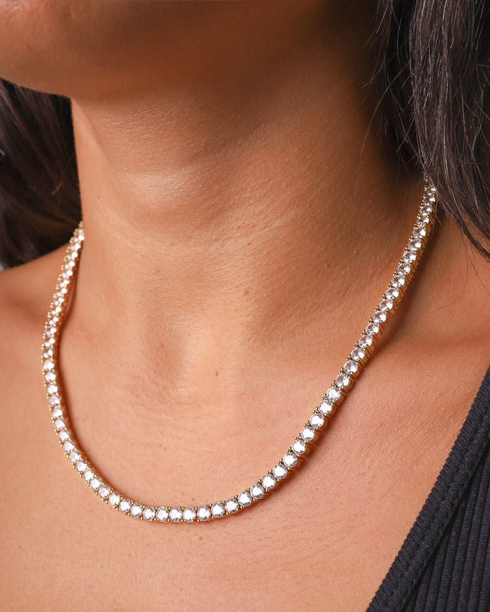 ICE BREAKER CHAIN. - 4MM GOLD