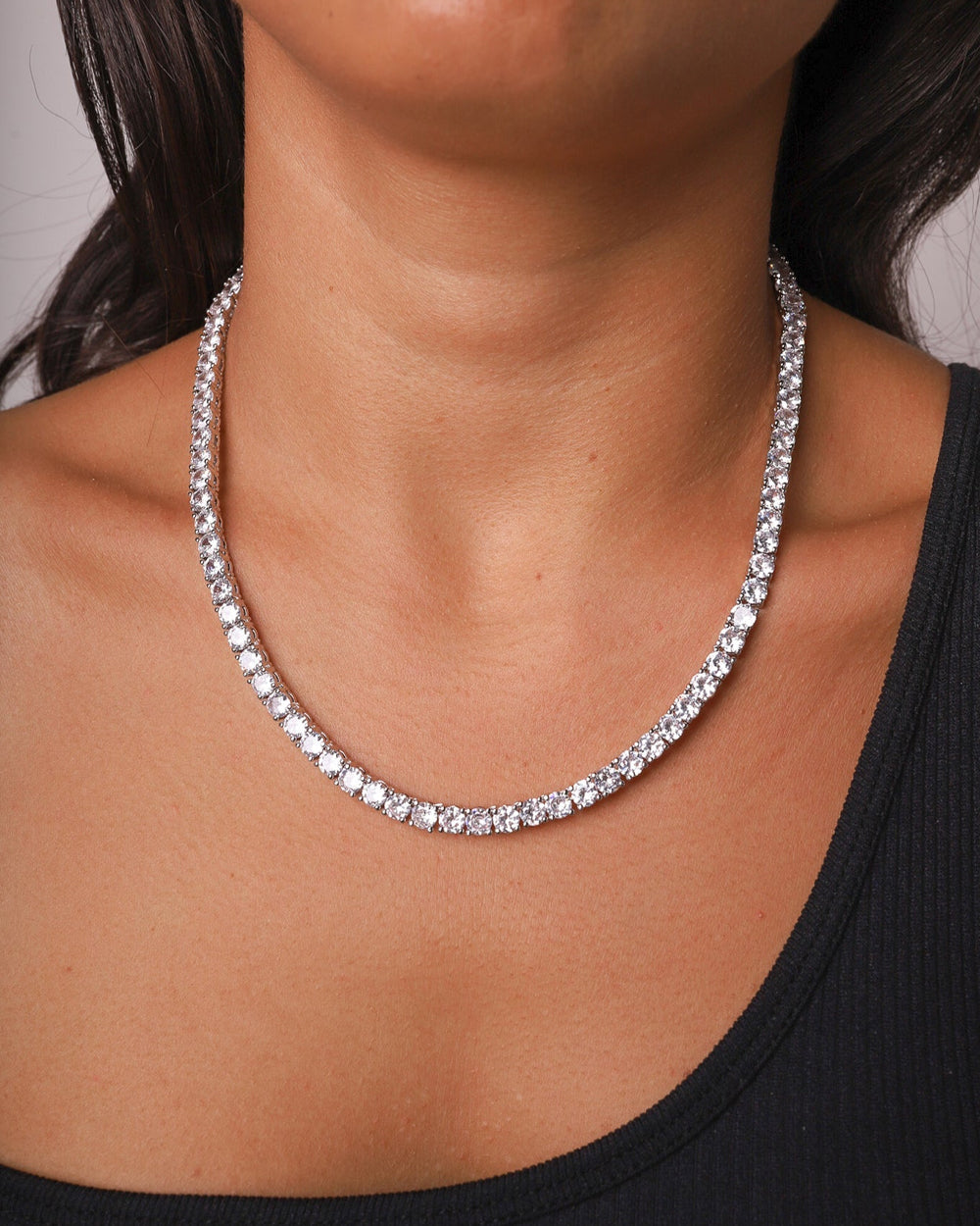 MOISSANITE TENNIS CHAIN. - 5MM