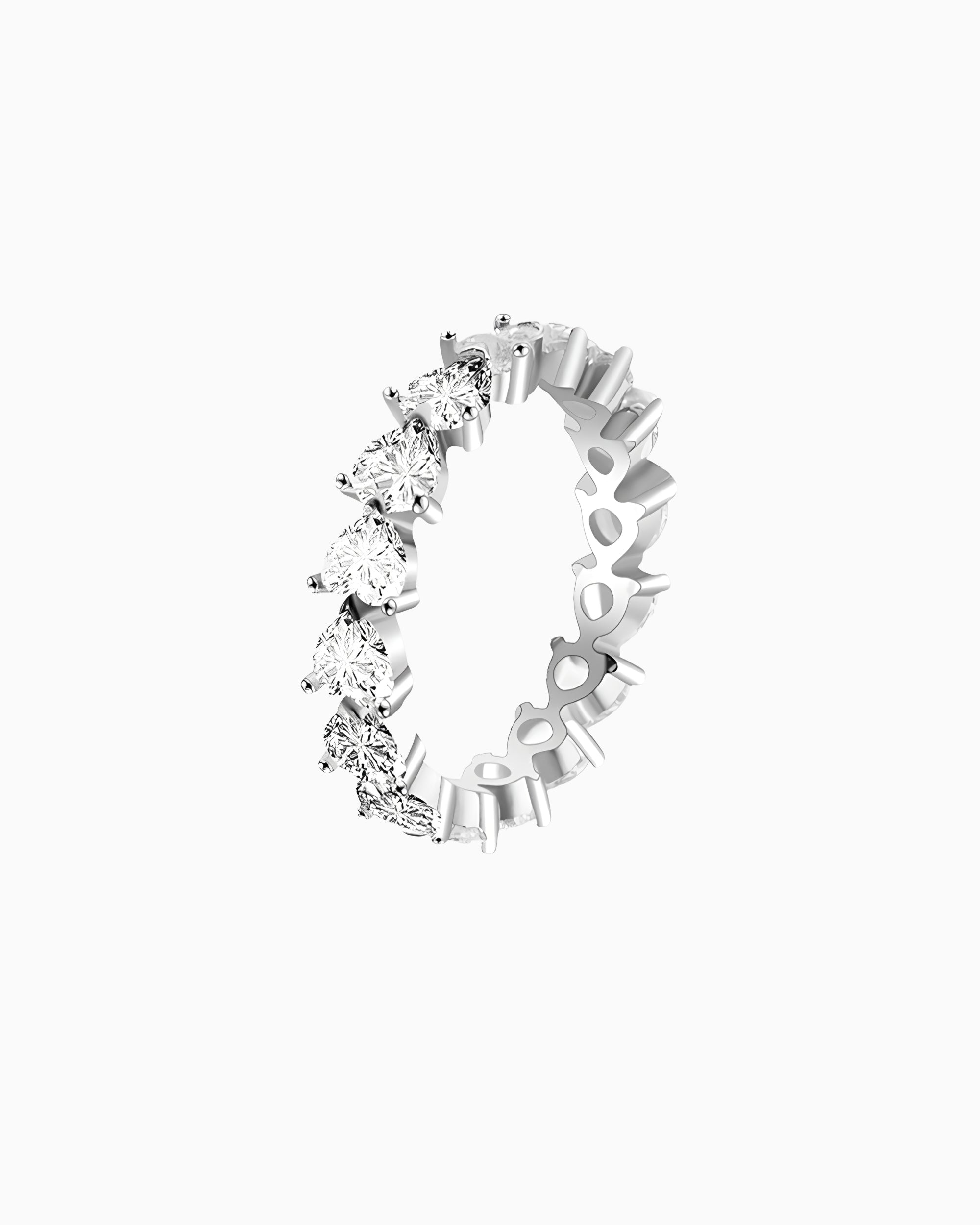 HEART CUT BAND RING.