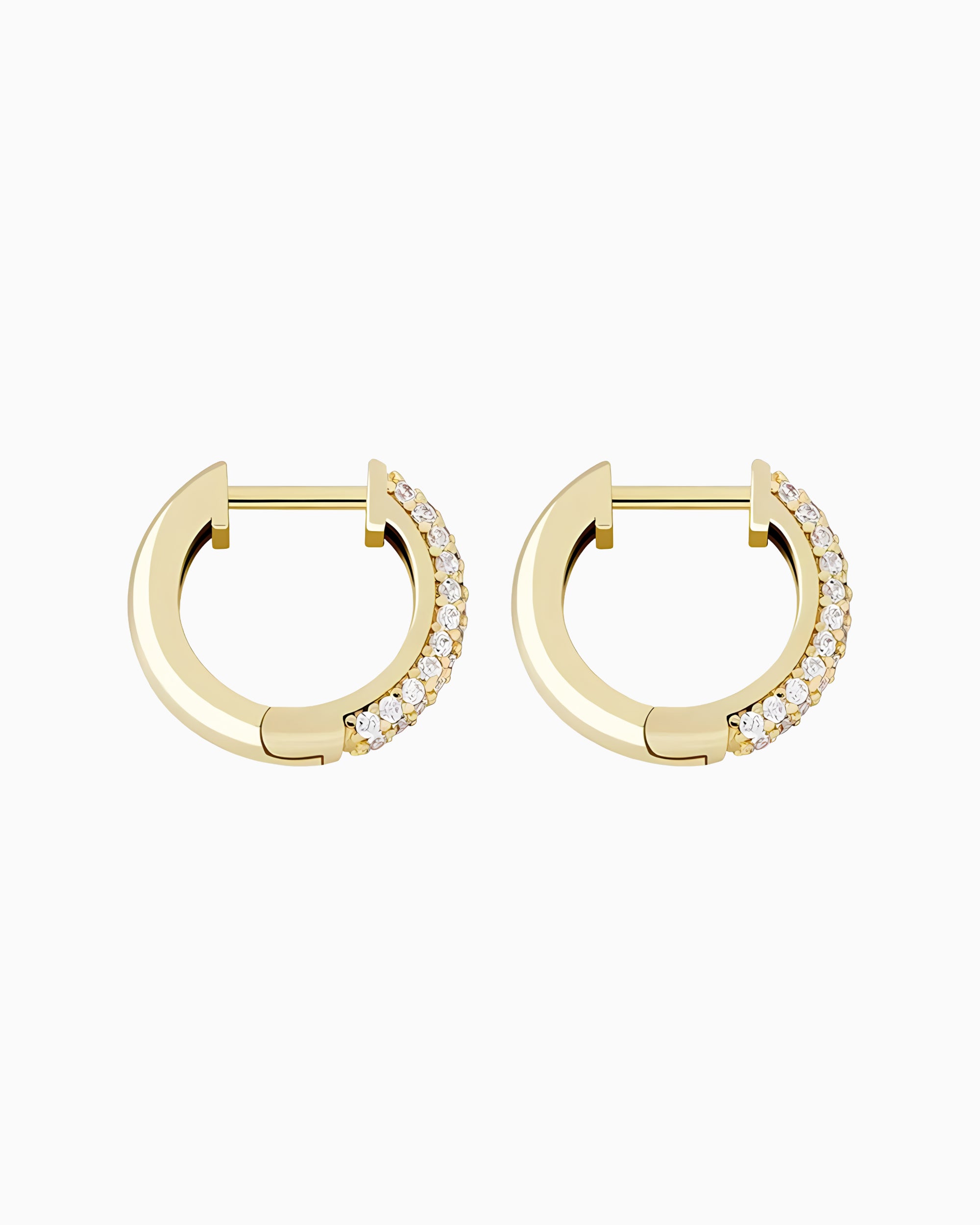HOOPS EARRINGS. - GOLD