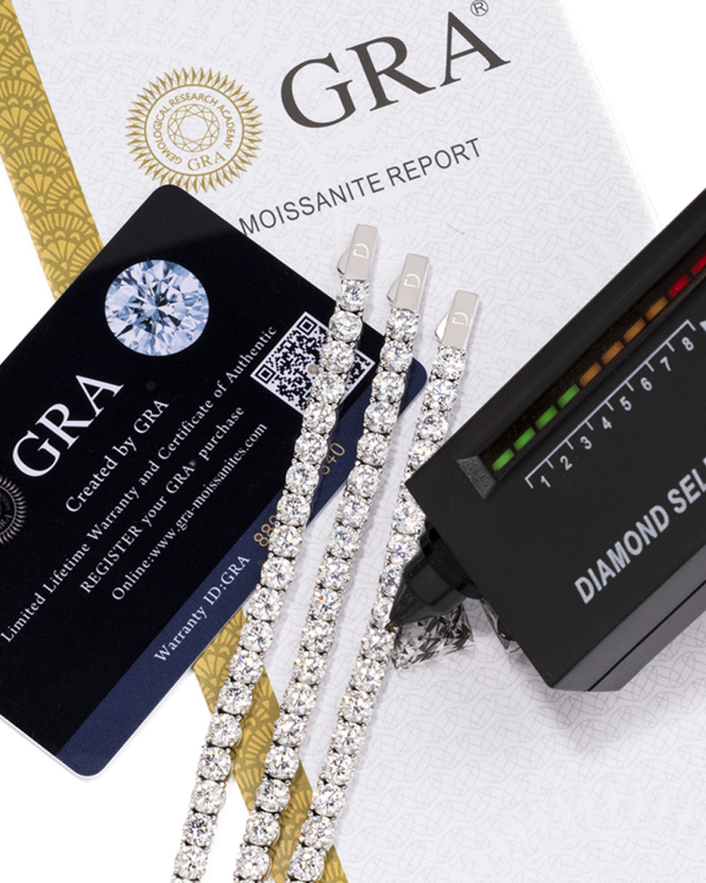 MOISSANITE TENNIS BRACELET. - 4MM